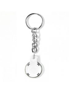 Keyrings with 25mm white chain