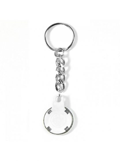 Keyrings with 25mm white chain